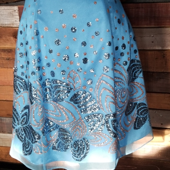 Morgan & Co Blue dress - Picture 3 of 6